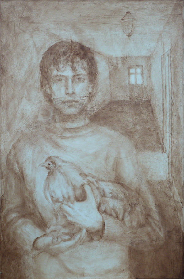 Portrait with Chicken